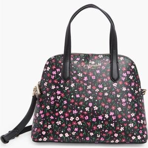 Kate Spade Schuyler Floral Print Medium Dome Satchel Purse Bag, NWT